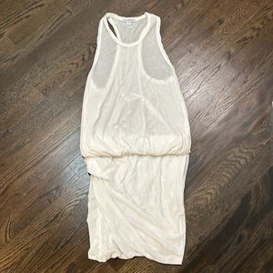 James Perse white tee shirt dress sz 1